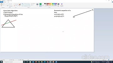CGR L33 CH4 Cyrus Beck Algorithm with example