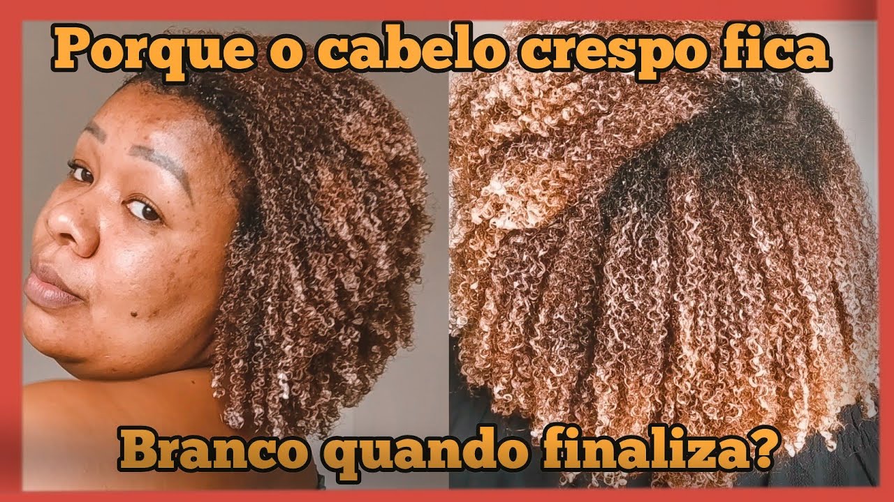 Porque o cabelo crespo fica branco quando finaliza? Porque dá falsa caspa?
