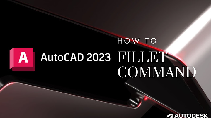 What is fillet command in AutoCAD?
