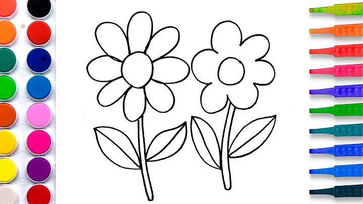 Flowers Coloring Pages Salt Painting | Fun Art Learning Colors Video - DayDayNews