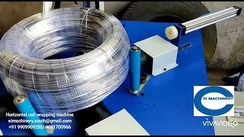 horizontal coil wrapping machine Gi wire