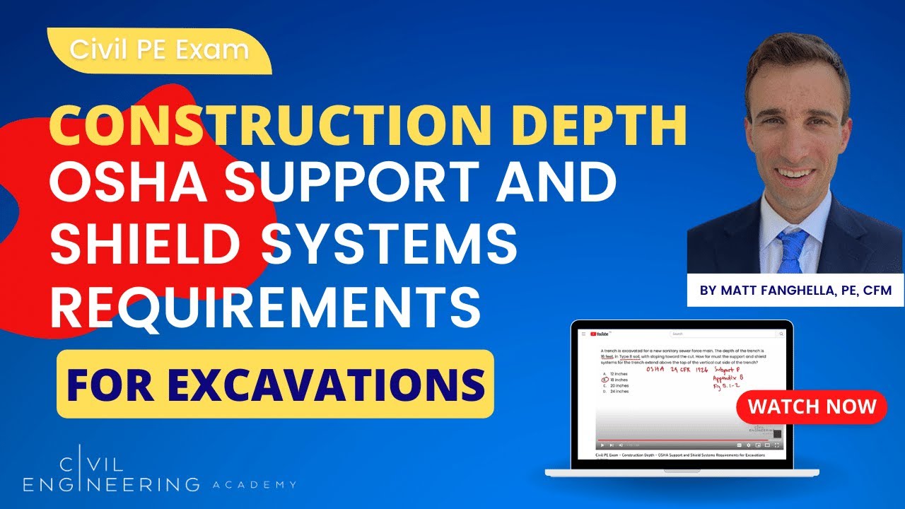 Civil PE Exam Construction Depth OSHA Support And Shield Systems civil-pe-exam-construction-depth-osha-support-and-shield-systems