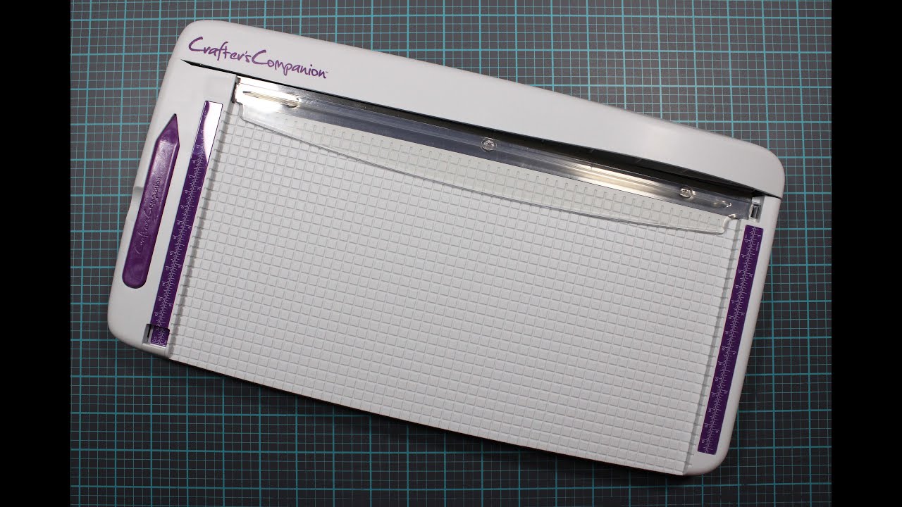 Crafter's Companion Professional Guillotine Small, White with Purple