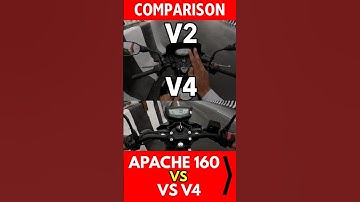 Apache 160 V2 vs V4 Acceleration Test 🚀 | 0-60 Challenge#apache#speedtest#bikevlog#comparison#reel