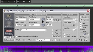 Samplitude : The Object Editor a Guided Tour 17:Pitchshifting/Timestretching
