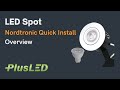 LED SPOT - Nordtronic Quick Install - Rund, Mat  Hvid (1205)