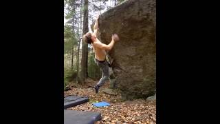 Lisko, 6C+/7A, Hervanta kivi, Finnish bouldering GEM in Tampere