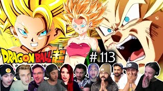 ⚡CAULIFLA VS GOKU!🔥'BATTLE OF SAIYANS'  REACTION MASHUP🐲Dragon Ball Super Episode 113 (ドラゴンボール)