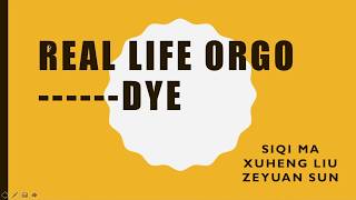 CHM 262 group 3 - real life orgo project