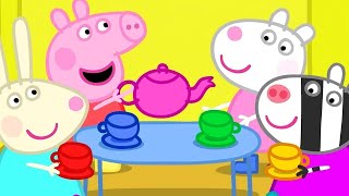 Peppa Pig Full Episodes | Dens - the Tea Party | Cartoons for Children