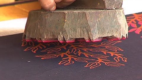 Hand Block Printing Procedure and Block Printed Sarees