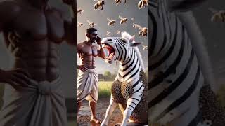 zebra Cries for Honey! Bee Attack orb Something Else? s #shorts #AI#Honey BeeAtt