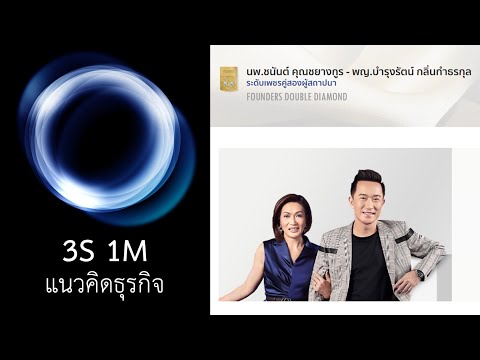 3S 1M แนวคิดเริ่มต้นธุรกิจแอมเวย์ : เพชรคู่ Q12 นพ.ชนันต์ คุณชยางกูร