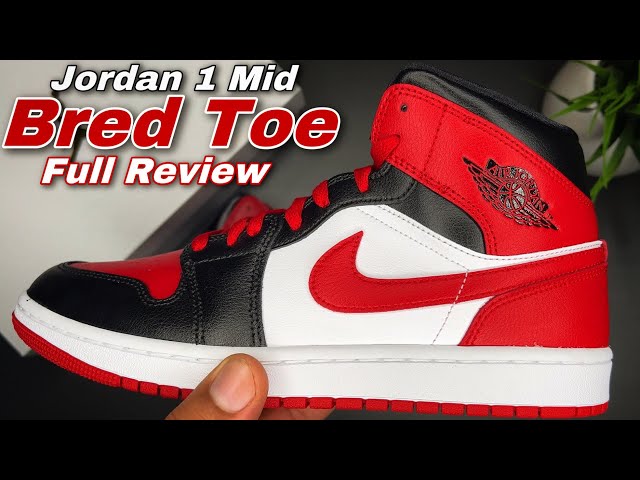 Air Jordan 1 Mid Bred Toe