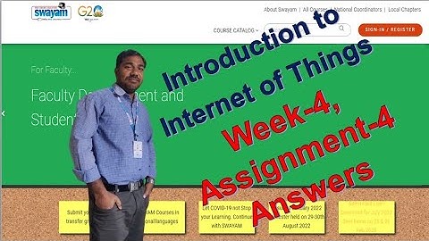 #NPTEL : #IntroductiontoInternetofThings : #Week4 : #Assignment4 : #Answers