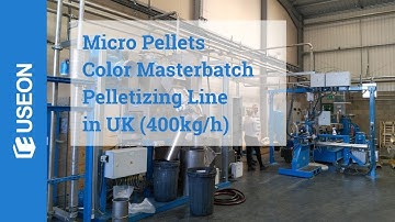 Color Masterbatch Twin Screw Extruder: Micro Pellets Pelletizing Line, 400kg/h, Client in UK