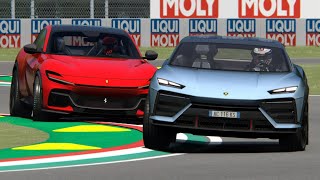 Lamborghini Lanzador vs Ferrari Purosangue at Imola