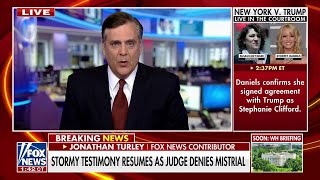 Jonathan Turley： Stormy Daniels is an 'entirely unnecessary witness'