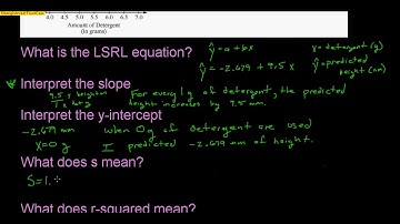 AP Stats: Midterm Review Regression Lines