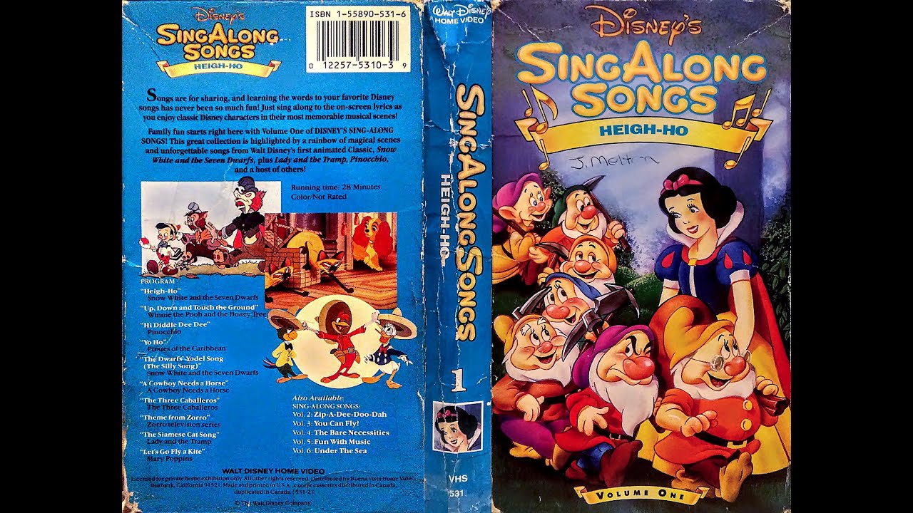 Closing to Disney's Sing Along Songs - Heigh Ho 1990 VHS - YouTube