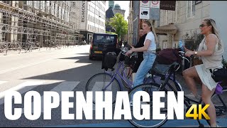 Copenhagen, Denmark, cycling tour 4k 60fps