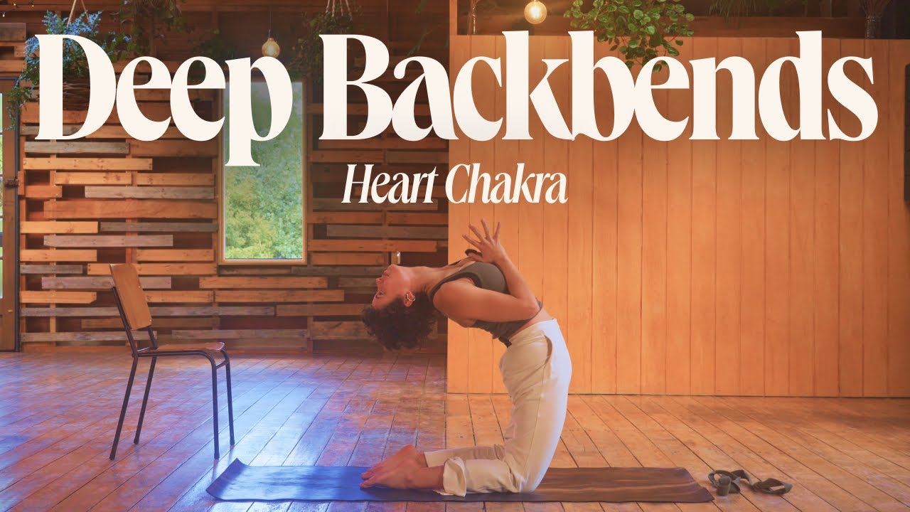 60 Min Vinyasa Flow w/ Deep Backbends | Heart Chakra