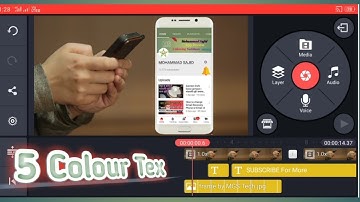 5 colour Change Text In Kinemaster