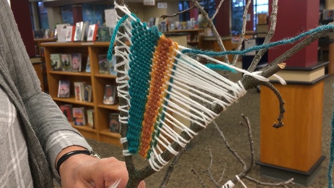 Waldorf Handwork at Home: Weaving on a Stick Loom 