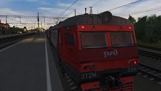 Trainz 2019: ЭТ2М-058, поезд №6706 Рыбацкое — Мга