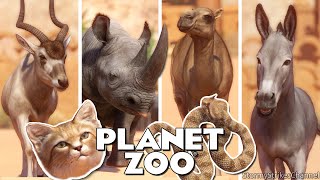 The 166 ANIMALS when Planet Zoo DLC Arid Pack Released June 2023