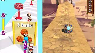 BASKETBALL SHOOT BALLS RUN 🆚 TEMPLE BALL RUN: EPIC ROLLING ADVENTURE THROUGH ANCIENT TRAPS! screenshot 5