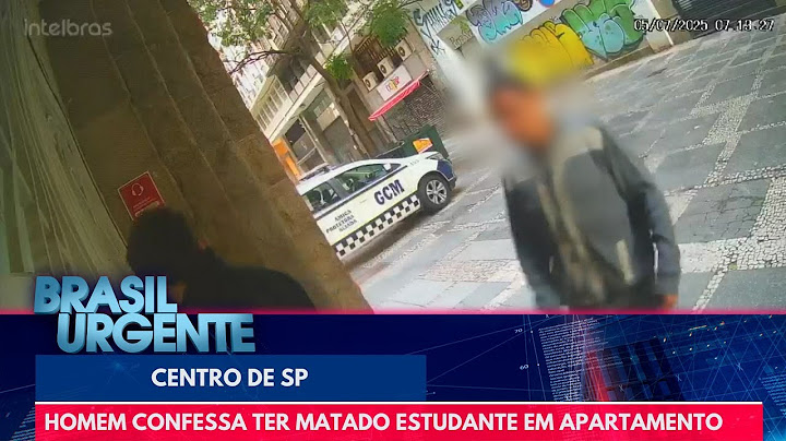 Homem confessa ter matado estudante em apartamento após saírem de balada em SP