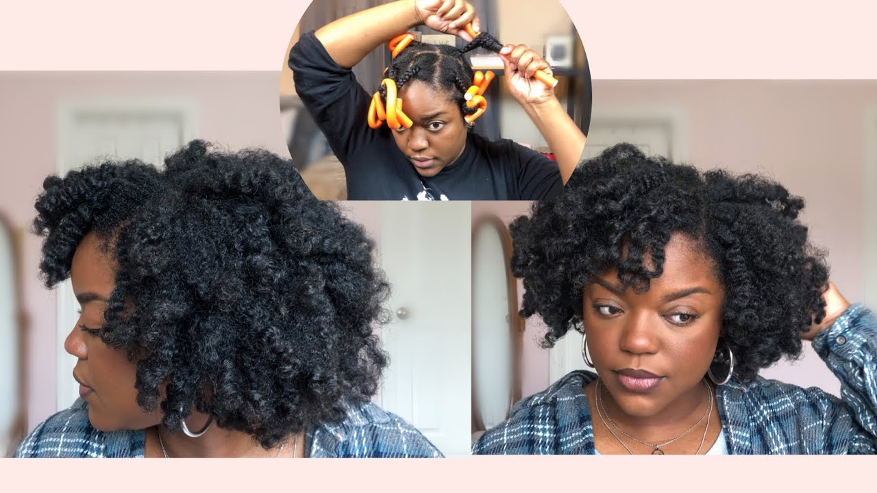 Braid Out & Flexi Rods On Dry Natural Hair YouTube