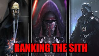 Every Sith From Weakest To Strongest