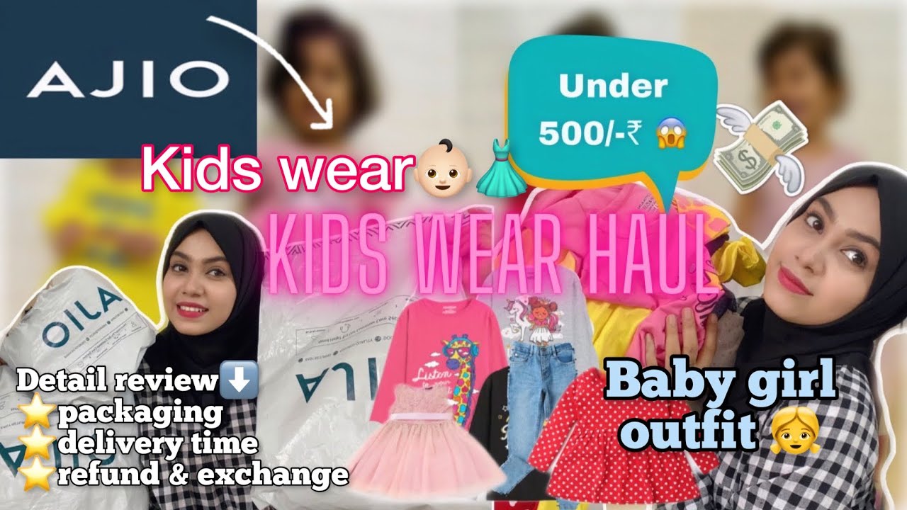 *Ajio kids wear haul*👶🏻🛍️😍👗 baby girl 👧 outfit affordable daily