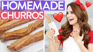 HOW TO MAKE HOMEMADE CHURROS!