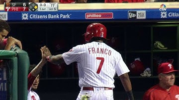SF@PHI: Joseph plates Franco with a single to center