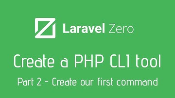 Create your own PHP CLI Tool with Laravel Zero - 2 Our first command