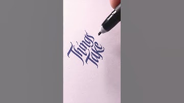 Composing words #italic #calligraphy #shorts