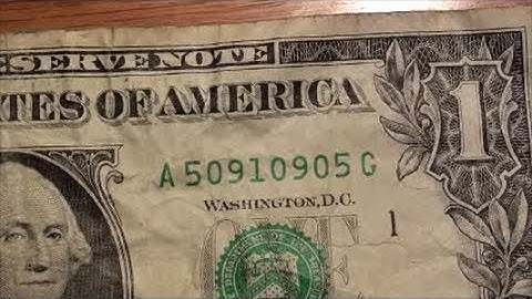 $1 bill has a cool serial number | bank strap searching