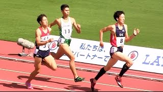 2015和歌山国体陸上 少年男子共通800ｍ予選3組 20151002
