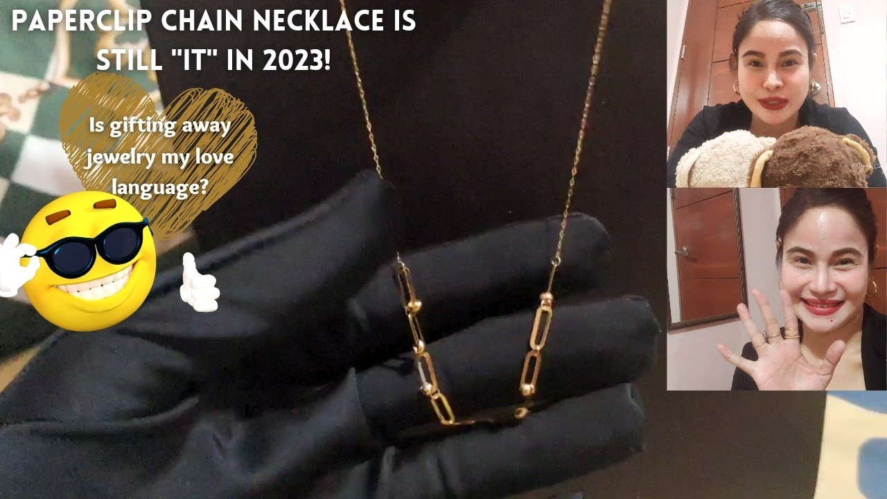 Paperclip Chain Necklace You Can Wear Everyday + Gifting Away This 18 Karat Gold Paperclip
