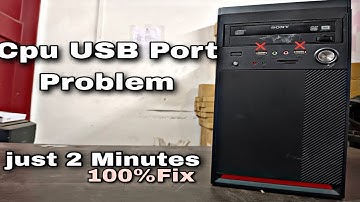How to Fix USB Port Not Working | CPU Front USB Port Not Working Problem