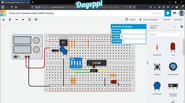 Práctica 26: Compuerta lógica NAND universal |Curso de electrónica y robótica!