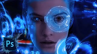 Iron girl photoshop effect screenshot 4