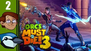 Let's Play Orcs Must Die! 3 Co-op Part 2 - Archers: The Closest Thing to Tower Defense