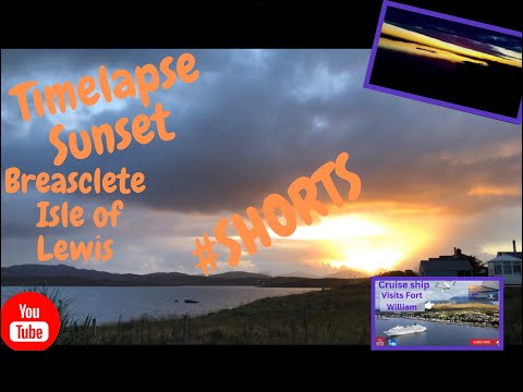Sunset over Breasclete Isle of Lewis