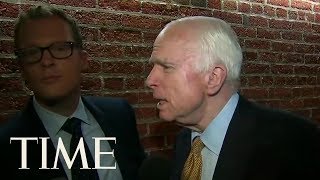 Senator John McCain Tries To Clarify His Odd Questions From The James Comey Hearing | TIME