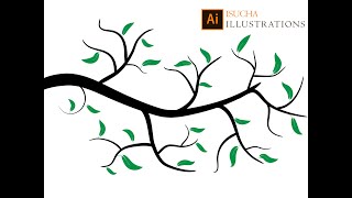 How to create simple tree branches in adobe illustrator