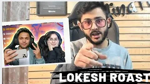 LokeshGamer Ka Girlfriend LR7  Moon Dancing🤣😍 Carryminati Roast ll FreeFire Youtubes Roast l#Shorts